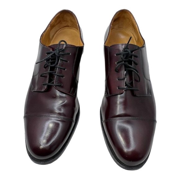 Cole Haan Caldwell Oxford Men's 14 D Burgundy Leather CapToe Lace Up 08331 - Picture 2 of 10